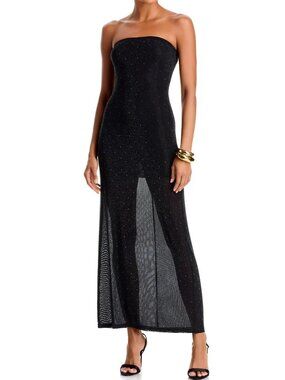Alice and Olivia Delora Embellished Strapless Midi Dress